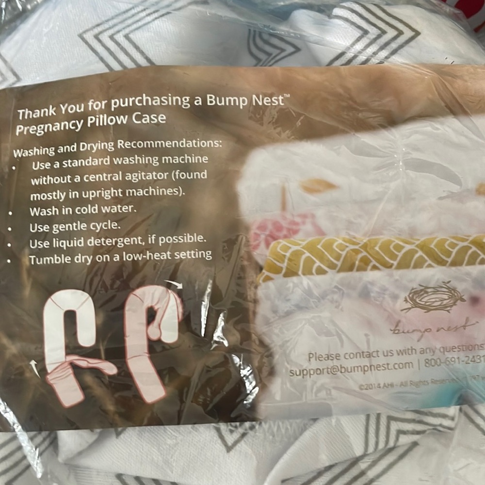 Bump Nest pregnancy pilllow cover. New in bag